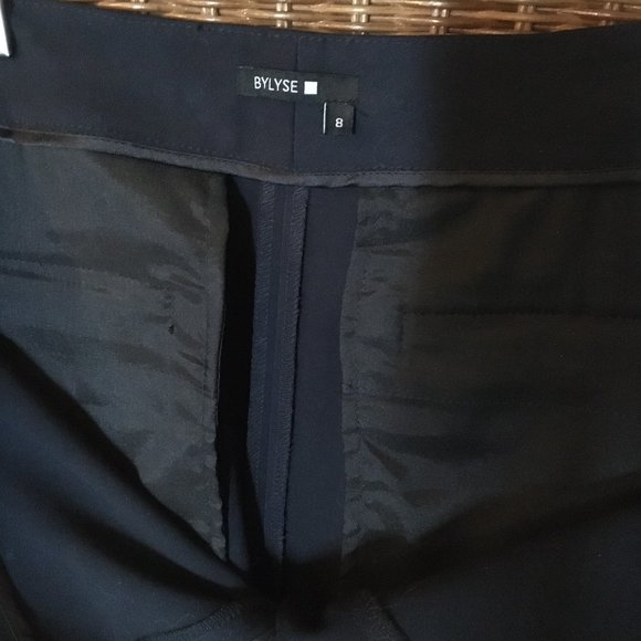 Bylyse Dark Navy Blue Trousers - Picture 11 of 12